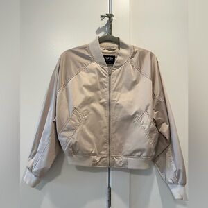 YPB Cream Bomber Jacket